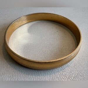 Monet Warm Gold Textured Bangle Bracelet